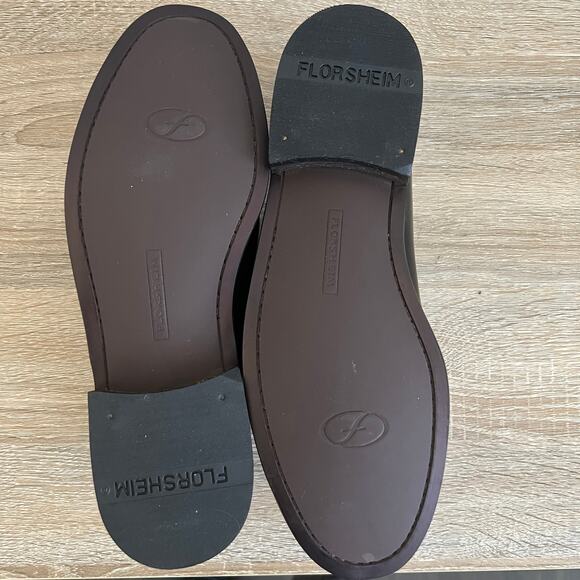 Florsheim Pisa Tassel Moc Toe Leather Loafer Slip On Dress Shoe 7.5 D NIB Black - Picture 9 of 10